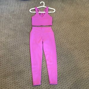 Alo Yoga Pink Set